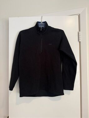 Patagonia Black Half-Zip Fleece Pullover size small